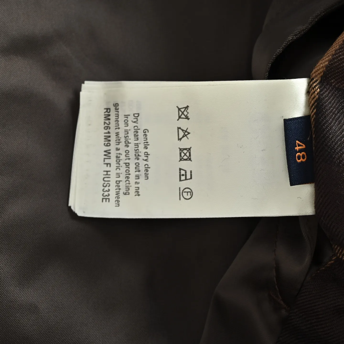 Louis Vuitton/Louis Vuitton Retro plaid curved letter embroidered hooded jacket